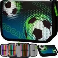 Ilustracja produktu Starpak Piórnik Dwuklapkowy z Wyposażeniem Football 469320