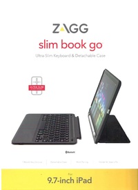 Ilustracja produktu ZAGG Slim Book Go - Obudowa Z Klawiaturą do Apple iPad 9,7