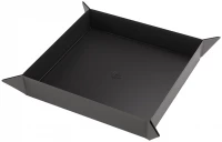 Ilustracja produktu Gamegenic: Magnetic Dice Tray - Square - Mata na Kości - Black/Gray