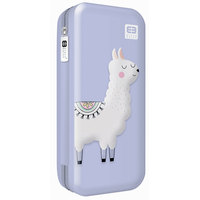 Ilustracja Interdruk Piórnik Szkolny Jednokomorowy 3D Lama Pastel 277831