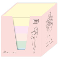 Ilustracja Interdruk Kostka Papierowa Kolorowa Pastelowa w kubiku kartonowym 90x90x90 227744