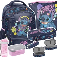 Ilustracja Paso Zestaw Szkolny 5el. Stitch Plecak DS24BB-260 + Piórnik DS24BB-013 + Worek DS24BB-712