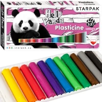 Ilustracja produktu STARPAK Plastelina 12 kolorów Panda 450371