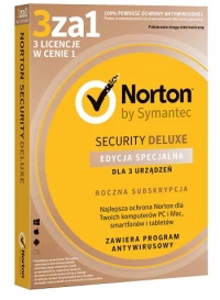 Ilustracja DIGITAL Norton Security Deluxe 3.0 PL (3 stanowisk, 1 rok) - klucz