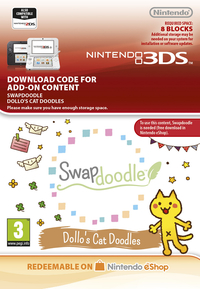Ilustracja Swapdoodle - Dollo's Cat Doodles (3DS) DIGITAL (Nintendo Store)