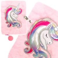 Ilustracja St. Majewski Pamiętnik z Kłódką 3D Włochacz Unicorn 650970