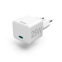 Ilustracja produktu Hama Ładowarka Sieciowa Mini Power Delivery (PD)/Qualcomm® 25W Biały