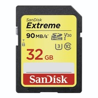 Ilustracja SanDisk Secure Digital (SDXC) 32 GB Extreme 90MB/s V30 C10 UHS-I U3