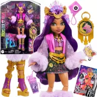 Ilustracja Mattel Monster High Fest Lalka Clawdeen Wolf Fashion + Akcesoria Festiwalowe HXH80