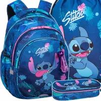 Ilustracja produktu CoolPack Zestaw Szkolny Stitch Blue 3el Plecak F029780 + Worek F054780 + Piórnik F062780