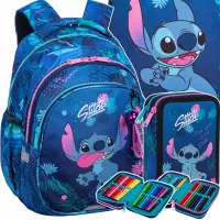 Ilustracja produktu CoolPack Zestaw Szkolny Stitch Blue 3el Plecak F029780 + Worek F054780 + Piórnik F066780