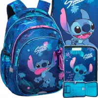 Ilustracja produktu CoolPack Zestaw Szkolny Stitch Blue 3el Plecak F029780 + Worek F054780 + Piórnik F076780