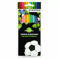 Ilustracja produktu Starpak Kredki Ołówkowe 12 kolorów Football 553554
