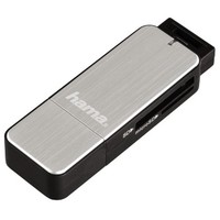 Ilustracja produktu Czytnik Kart SD/microSD USB 3.0 Srebrny