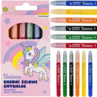Ilustracja Starpak Kredki Zmywalne 6 Kolorów Unicorn 551672