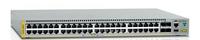 Ilustracja Allied Telesis Stackable Gigabit Edge Switch with 48 x 10/100/1000T, 4 x 1G SFP uplinks.  Requires licenses to enable 10G uplink