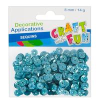 Ilustracja Craft With Fun Cekiny Łamane Okrągłe Metaliczne Niebieskie 383935