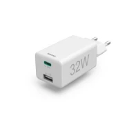 Ilustracja produktu Hama Ładowarka MINI 32W PD/QC (1X USB-C, 1X USB-A) Biała