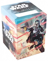 Ilustracja produktu Gamegenic: Star Wars Unlimited - Soft Crate - Pudełko na Karty - Mandalorian/Moff Gide