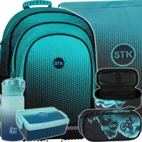 Ilustracja produktu Starpak Zestaw Szkolny 5el. Gradient Ocean Plecak 553167 + Worek 553170 + Piórnik 508649