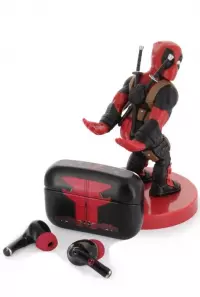 Ilustracja produktu Stojak na Słuchawki + Słuchawki Bezprzewodowe - Marvel Deadpool