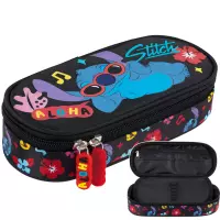 Ilustracja produktu St.Majewski Piórnik Tuba Saszetka Usztywniona Stitch Black Aloha 679834