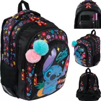 Ilustracja produktu  St.Majewski Plecak Szkolny BPL-58 Stitch Black Aloha 679865