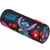 Ilustracja produktu St. Majewski  Piórnik Tuba Saszetka Okrągła Stitch  Black Aloha 686290