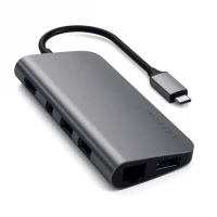 Ilustracja produktu Satechi Type -C Multimedia Adapter - Aluminiowy Adapter Multimedialny Space Gray