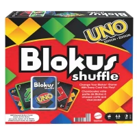 Ilustracja produktu Mattel Gra Blokus Shuffle z kartami UNO GXV91