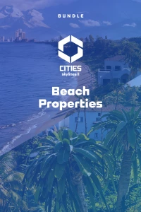 Ilustracja produktu Cities: Skylines II - Beach Properties Bundle (DLC) (PC) (klucz STEAM)