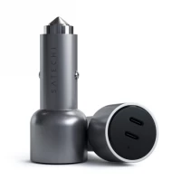 Ilustracja produktu Satechi Dual - Ładowarka Samochodowa 40W 2x USB-C PD Black