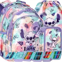 Ilustracja produktu CoolPack Jerry Zestaw Szkolny Stitch 3el Plecak Pastel F029885 + Worek F054885 + Piórnik F067885