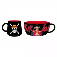 Ilustracja produktu Zestaw Śniadaniowy One Piece: Luffy - Miska + Kubek
