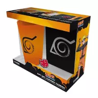 Ilustracja produktu Zestaw Prezentowy Naruto Shippuden - Konoha: Szklanka XXL + Przypinka + Notes Kieszkonkowy