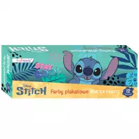 Ilustracja produktu St. Majewski Farby Plakatowe Stitch 12 Kolorów 20ml 686429