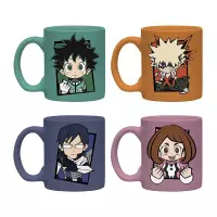 Ilustracja Zestaw do Espresso My Hero Academia Chibi (4 kubeczki)