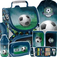 Ilustracja produktu Paso Zestaw Szkolny 5el. Football Tornister PP24FC-525 + Piórnik PP24FC-P001 + Worek PP24FC-712