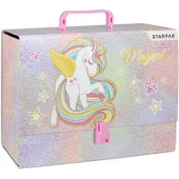 Ilustracja produktu Starpak Teczka z Rączką A4 95mm Unicorn 493168