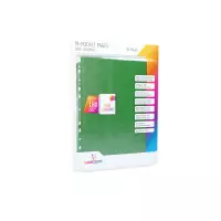 Ilustracja produktu Gamegenic: 18-Pocket Pages Sideloading - Koszulki do Segregatora - Green (10 szt)