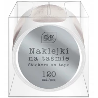 Ilustracja produktu Interdruk Naklejki Na Taśmie Glam Srebrne 331601