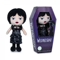 Ilustracja produktu Wednesday w Czarnej Sukience w Trumnie z okienkiem - 32 cm