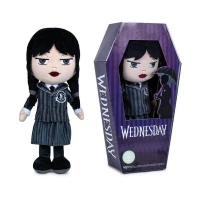 Ilustracja Wednesday w Mundurku Szkolnym w Trumnie z okienkiem - 32 cm