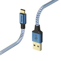 Ilustracja produktu Hama Kabel Ładujący/Data "Reflected" USB Type-C - USB-A 1.5 M Niebieski