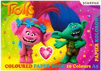 Ilustracja produktu Starpak Trolls Zeszyt Papierów Kolorowych A5/10K 358847