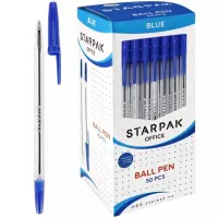 Ilustracja produktu Starpak Długopis Zamykany Crystal Niebieski 50 sztuk 144357