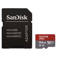 Ilustracja SanDisk Karta Micro SD 64GB Ultra (MicroSDXC) 100MB/s C10 A1 UHS-I + SD Adapter Foto