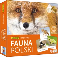 Ilustracja produktu Adamigo Gra Memory Fauna Polski