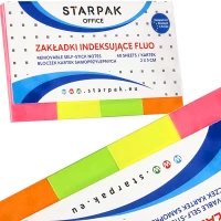 Ilustracja produktu STARPAK Zakładki Indeksujące 50x20mm Neonowe 40szt 227917