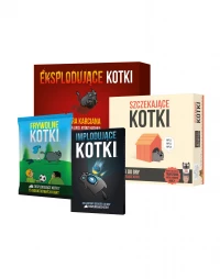 Ilustracja produktu Eksplodujące Kotki + Implodujące kotki + Frywolne Kotki + Szczekające Kotki